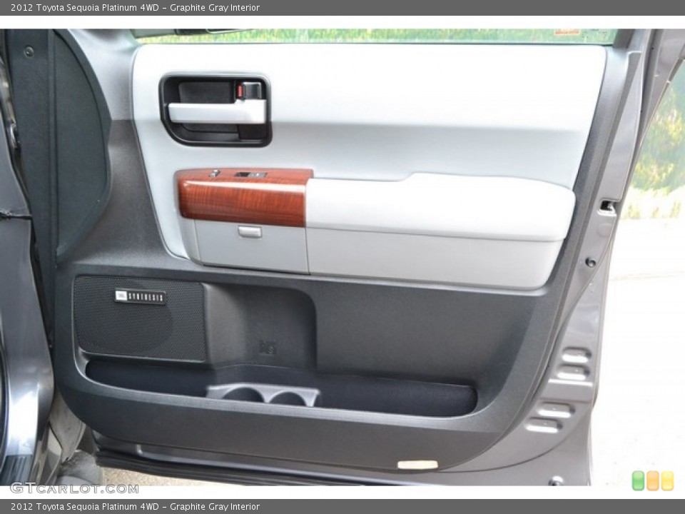 Graphite Gray Interior Door Panel for the 2012 Toyota Sequoia Platinum 4WD #103971567