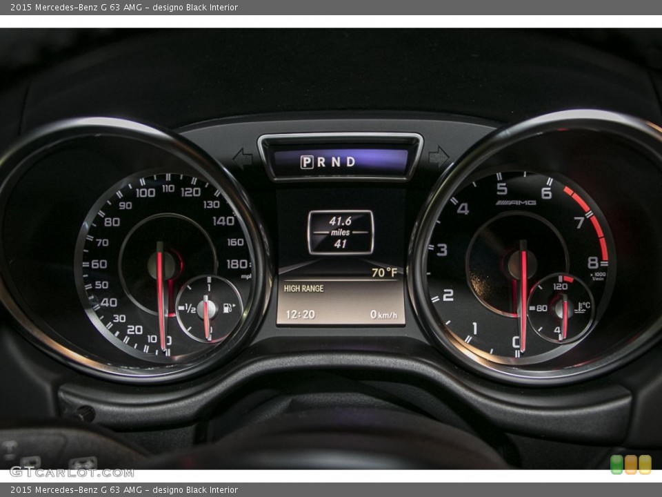 designo Black Interior Gauges for the 2015 Mercedes-Benz G 63 AMG #103972827