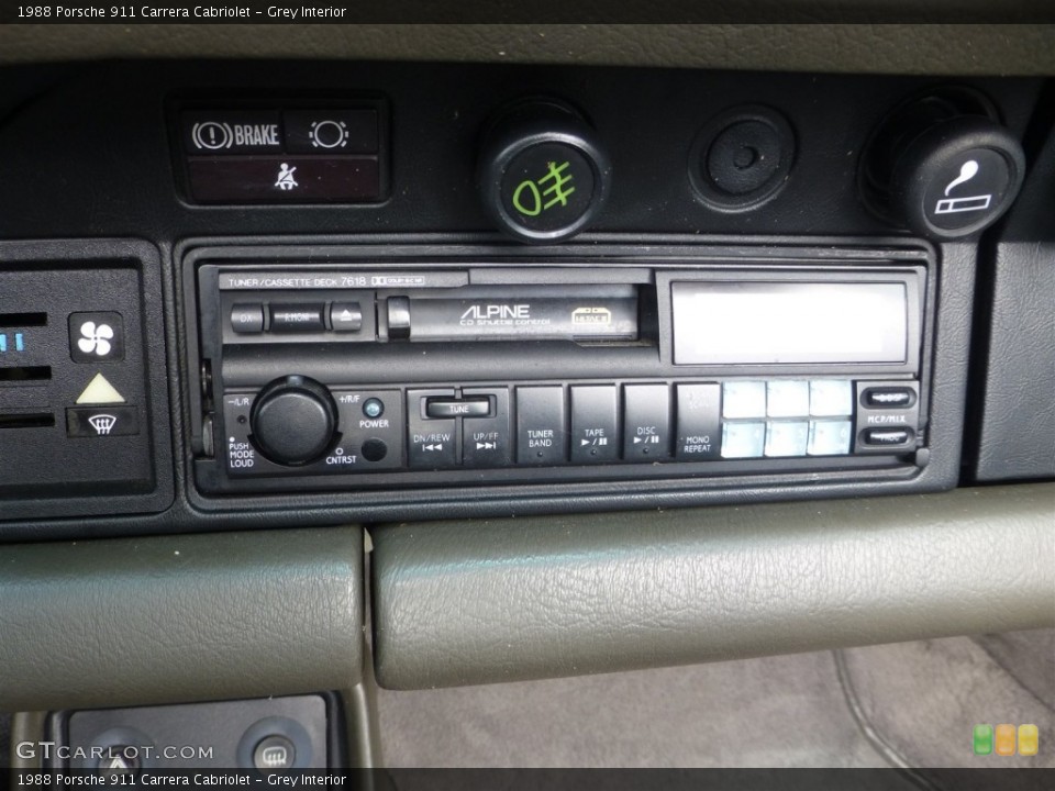 Grey Interior Audio System for the 1988 Porsche 911 Carrera Cabriolet #103975131