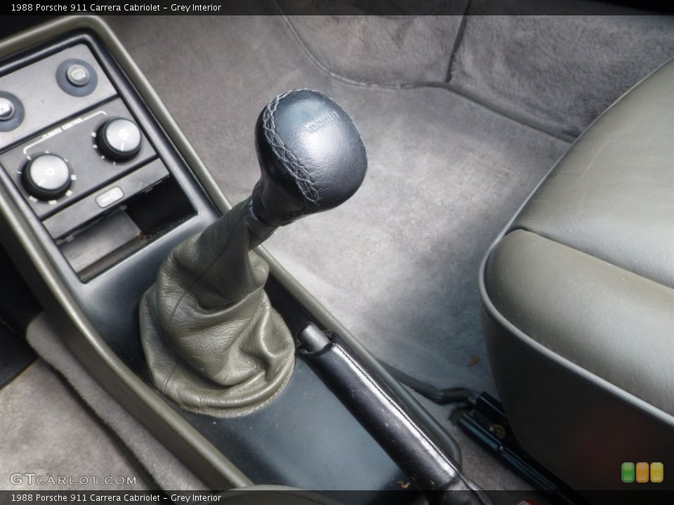 Grey Interior Transmission for the 1988 Porsche 911 Carrera Cabriolet #103975137