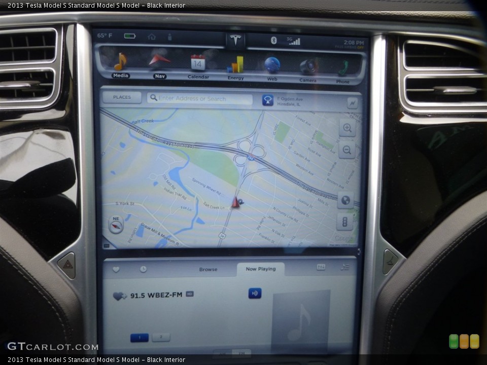 Black Interior Navigation for the 2013 Tesla Model S  #103975347