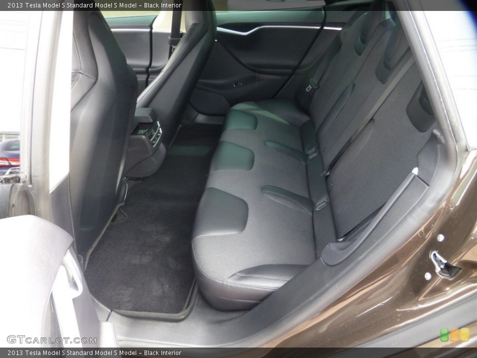 Black Interior Rear Seat for the 2013 Tesla Model S  #103975356