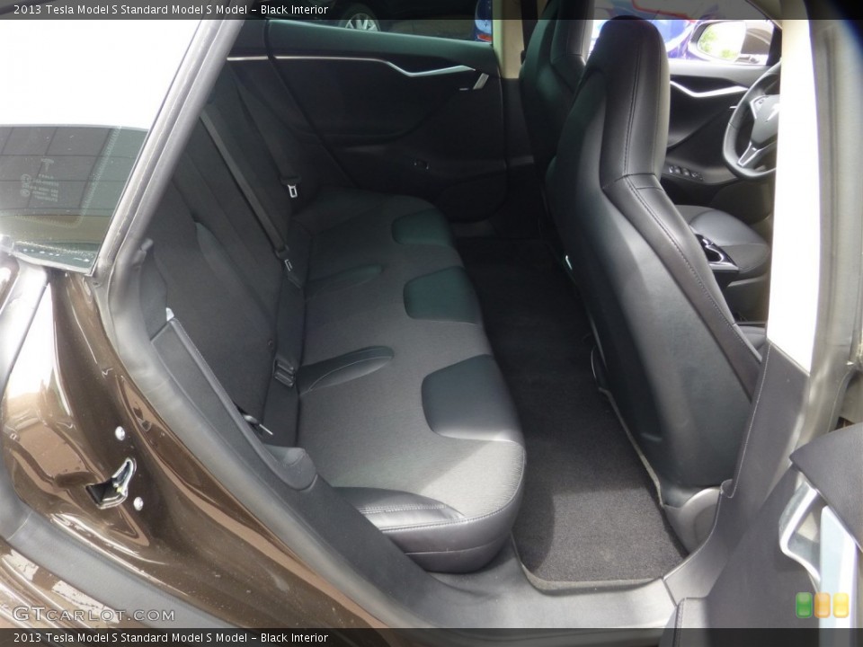 Black Interior Rear Seat for the 2013 Tesla Model S  #103975359