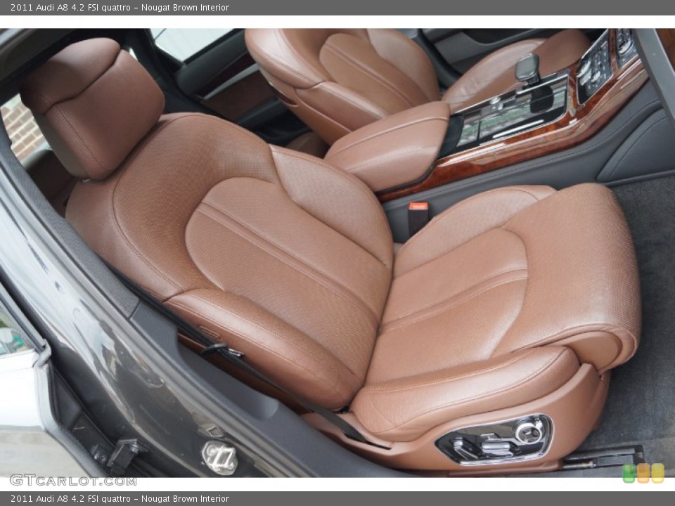 Nougat Brown Interior Front Seat for the 2011 Audi A8 4.2 FSI quattro #103978846