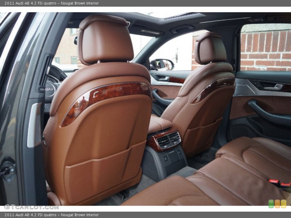 Nougat Brown Interior Rear Seat for the 2011 Audi A8 4.2 FSI quattro #103978976
