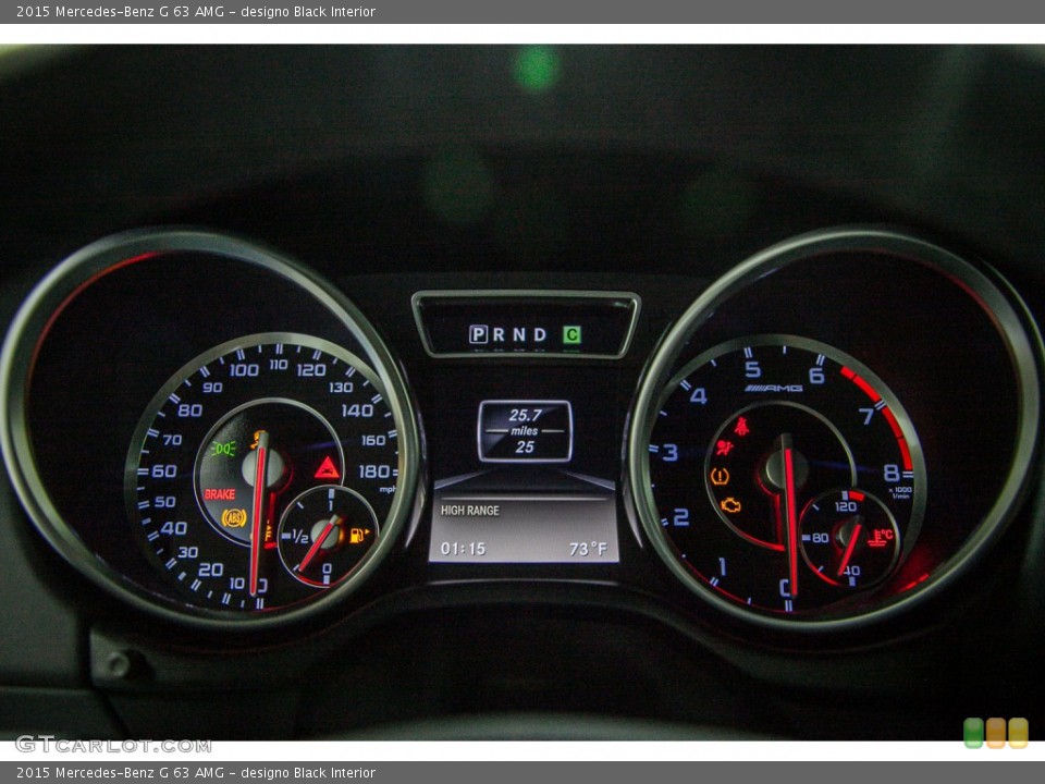 designo Black Interior Gauges for the 2015 Mercedes-Benz G 63 AMG #103980628