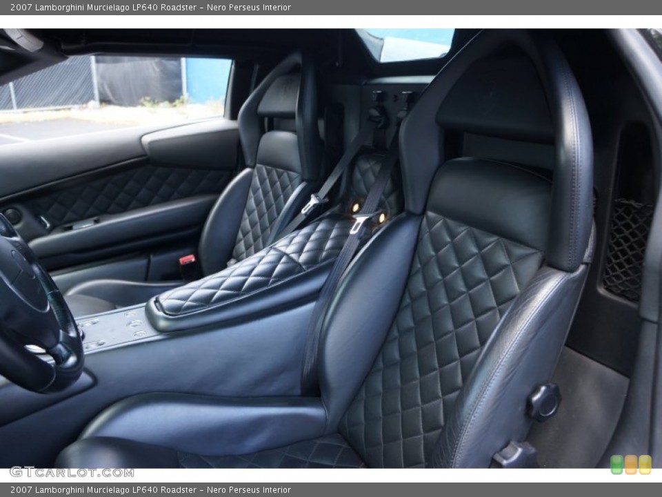 Nero Perseus Interior Front Seat for the 2007 Lamborghini Murcielago LP640 Roadster #103985110