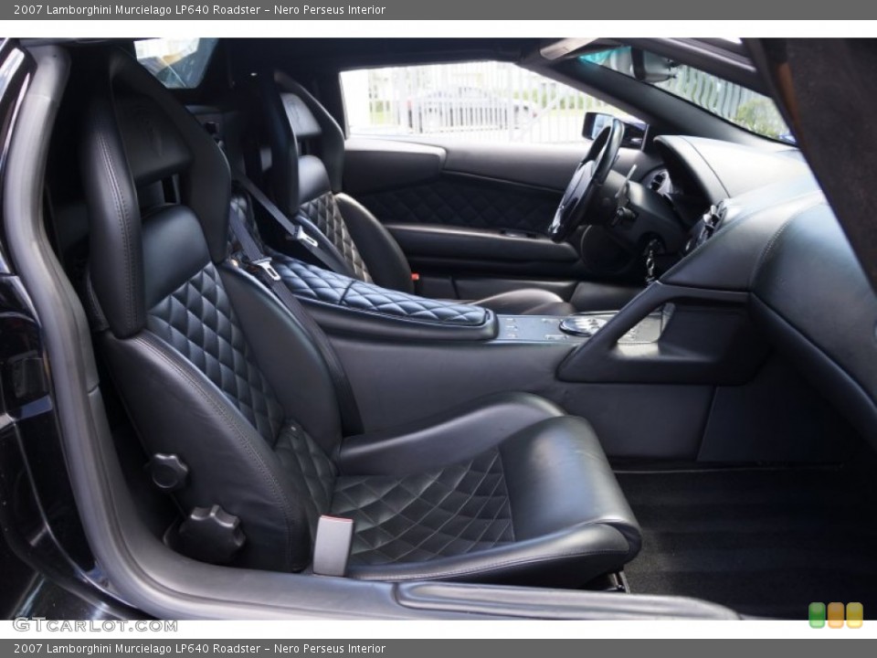 Nero Perseus Interior Front Seat for the 2007 Lamborghini Murcielago LP640 Roadster #103985536