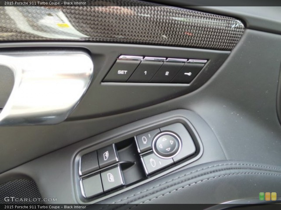 Black Interior Controls for the 2015 Porsche 911 Turbo Coupe #103985998