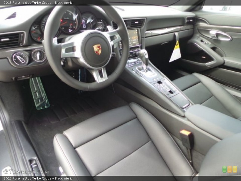 Black Interior Prime Interior for the 2015 Porsche 911 Turbo Coupe #103986016