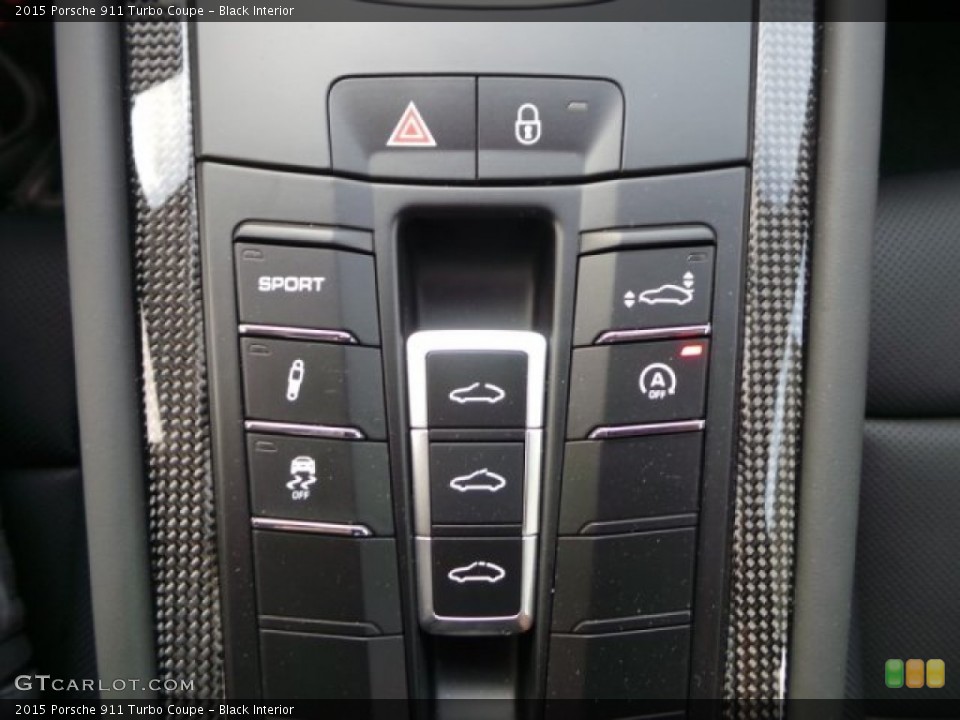 Black Interior Controls for the 2015 Porsche 911 Turbo Coupe #103986283