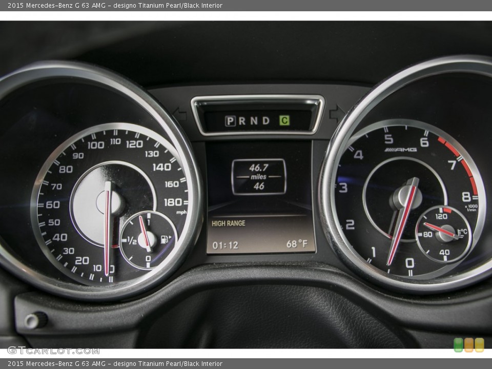 designo Titanium Pearl/Black Interior Gauges for the 2015 Mercedes-Benz G 63 AMG #103991581