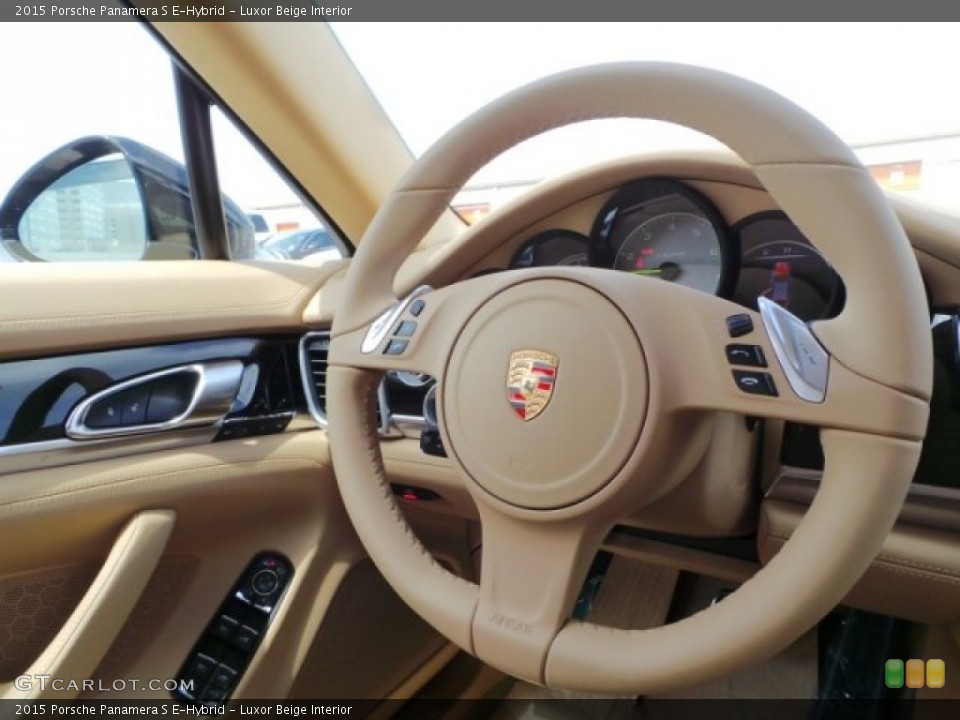 Luxor Beige Interior Steering Wheel for the 2015 Porsche Panamera S E-Hybrid #103992910