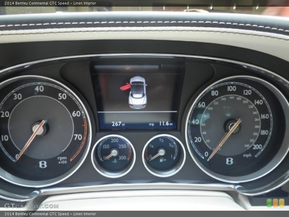 Linen Interior Gauges for the 2014 Bentley Continental GTC Speed #104008996