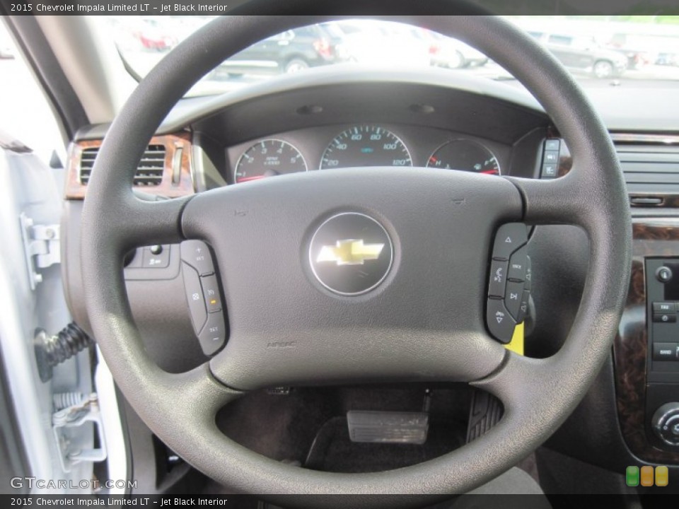 Jet Black Interior Steering Wheel for the 2015 Chevrolet Impala Limited LT #104013103