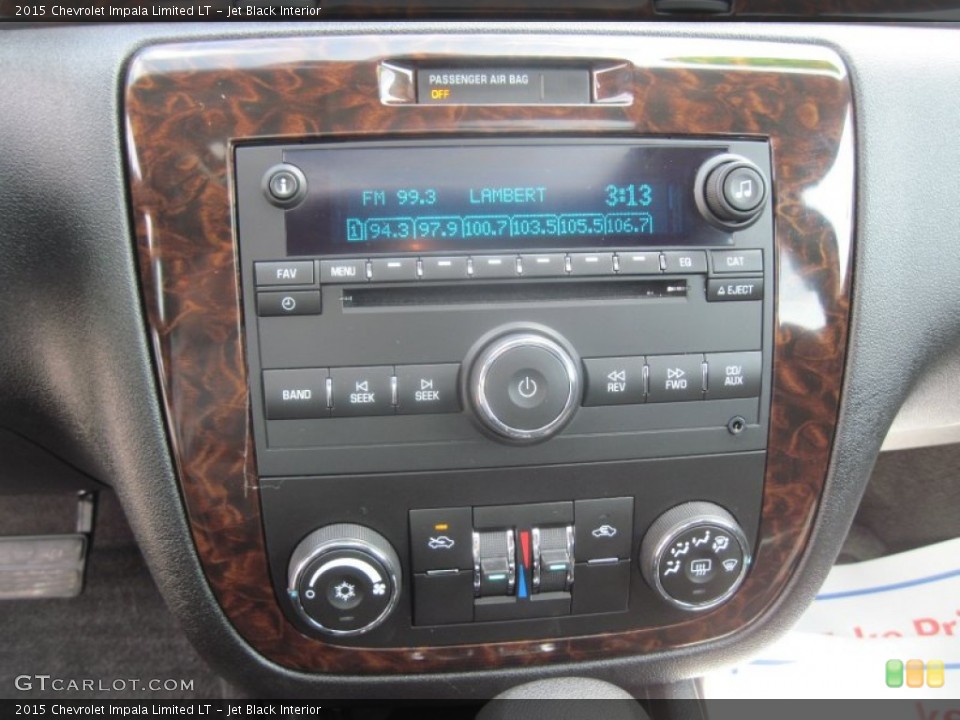Jet Black Interior Controls for the 2015 Chevrolet Impala Limited LT #104013127
