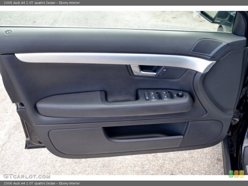 Ebony Interior Door Panel for the 2006 Audi A4 2.0T quattro Sedan #104021743