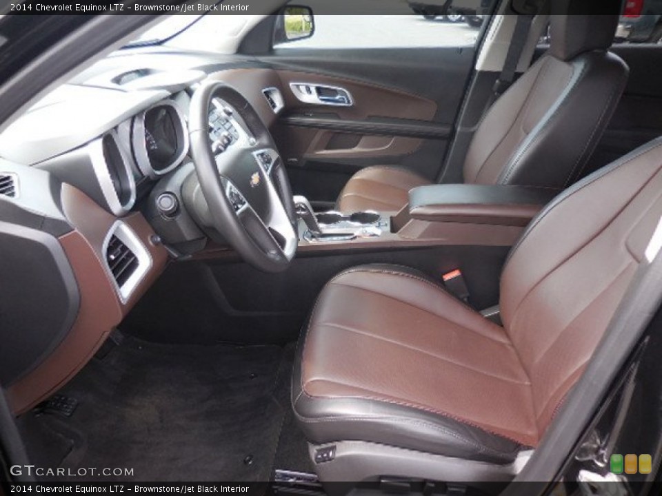Brownstone/Jet Black Interior Front Seat for the 2014 Chevrolet Equinox LTZ #104024602