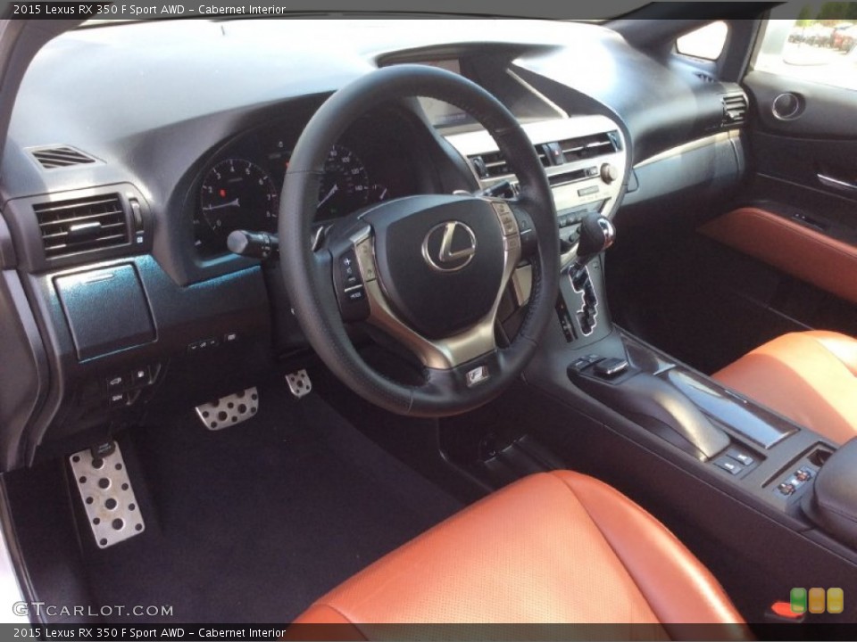 Cabernet Interior Prime Interior for the 2015 Lexus RX 350 F Sport AWD #104029751
