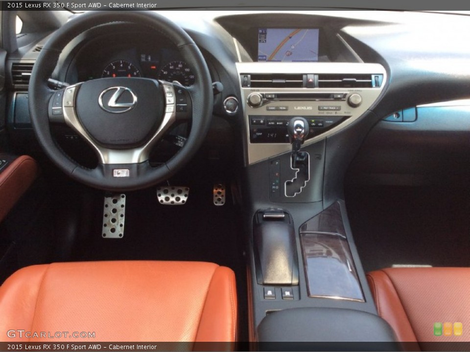 Cabernet Interior Dashboard for the 2015 Lexus RX 350 F Sport AWD #104029820
