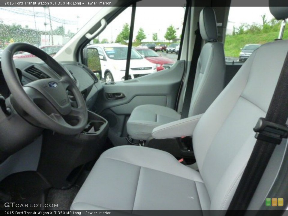 Pewter Interior Photo for the 2015 Ford Transit Wagon XLT 350 MR Long #104039898