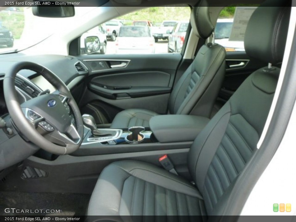 Ebony Interior Front Seat for the 2015 Ford Edge SEL AWD #104041908