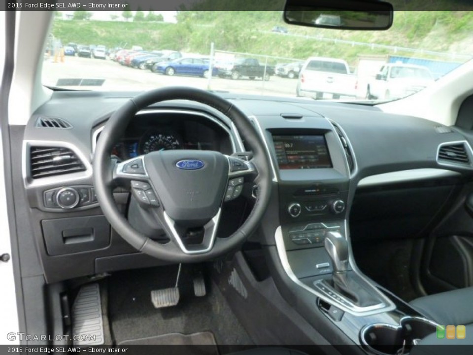 Ebony Interior Dashboard for the 2015 Ford Edge SEL AWD #104041959