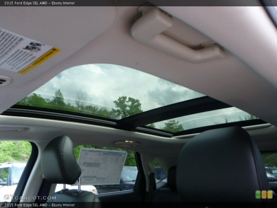 Ebony Interior Sunroof for the 2015 Ford Edge SEL AWD #104042030