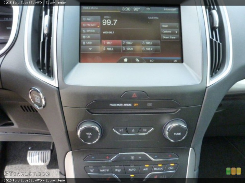 Ebony Interior Controls for the 2015 Ford Edge SEL AWD #104042075