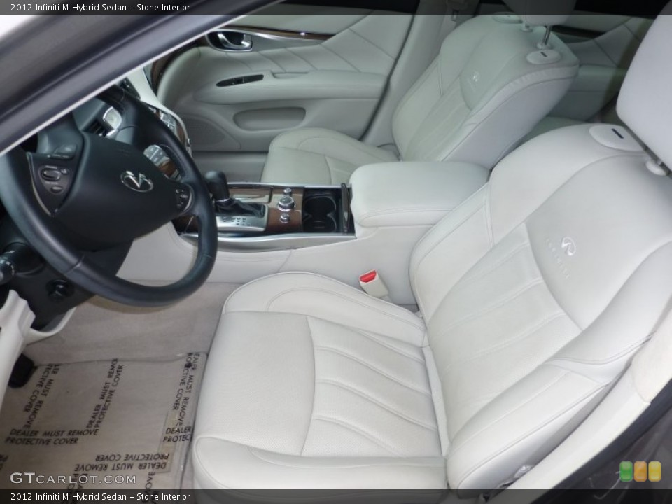 Stone Interior Front Seat for the 2012 Infiniti M Hybrid Sedan #104049255
