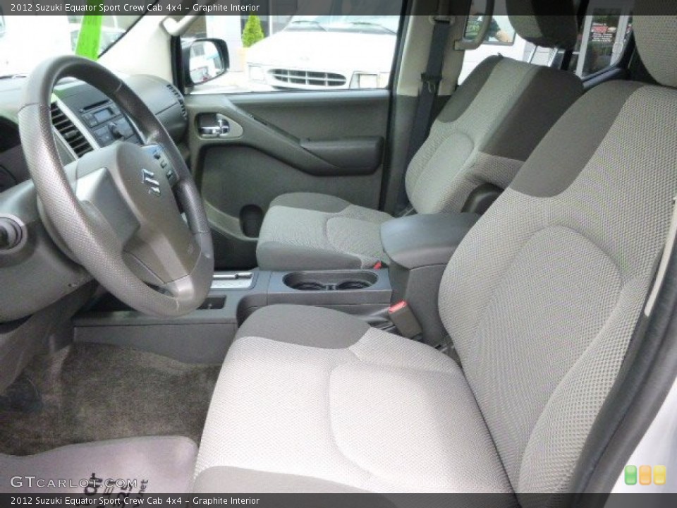 Graphite Interior Front Seat for the 2012 Suzuki Equator Sport Crew Cab 4x4 #104050089