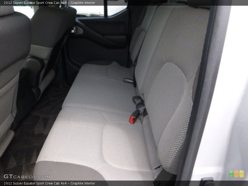 Graphite Interior Rear Seat for the 2012 Suzuki Equator Sport Crew Cab 4x4 #104050110