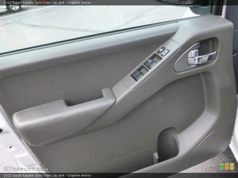 Graphite Interior Door Panel for the 2012 Suzuki Equator Sport Crew Cab 4x4 #104050146