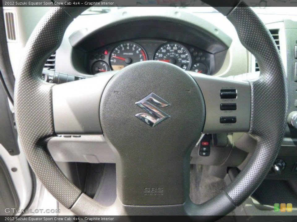 Graphite Interior Steering Wheel for the 2012 Suzuki Equator Sport Crew Cab 4x4 #104050158