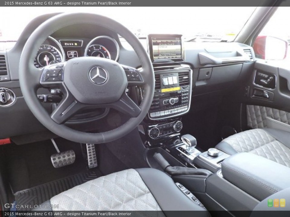 designo Titanium Pearl/Black Interior Prime Interior for the 2015 Mercedes-Benz G 63 AMG #104052936