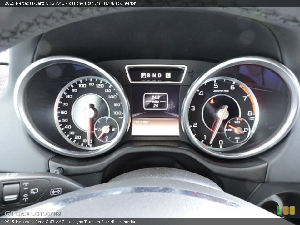 designo Titanium Pearl/Black Interior Gauges for the 2015 Mercedes-Benz G 63 AMG #104053119