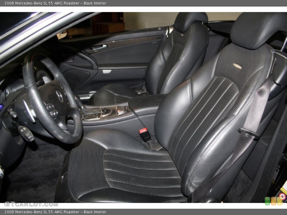 Black Interior Front Seat for the 2008 Mercedes-Benz SL 55 AMG Roadster #104054862