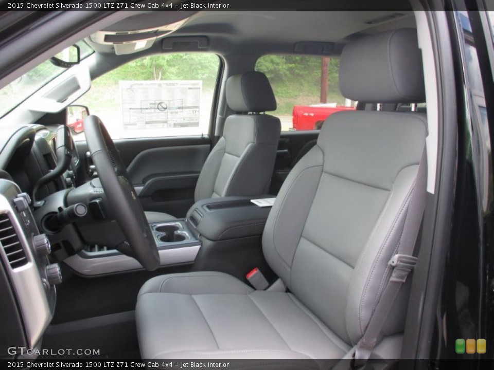 Jet Black Interior Front Seat for the 2015 Chevrolet Silverado 1500 LTZ Z71 Crew Cab 4x4 #104056293