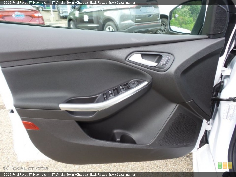 ST Smoke Storm/Charcoal Black Recaro Sport Seats Interior Door Panel for the 2015 Ford Focus ST Hatchback #104082764