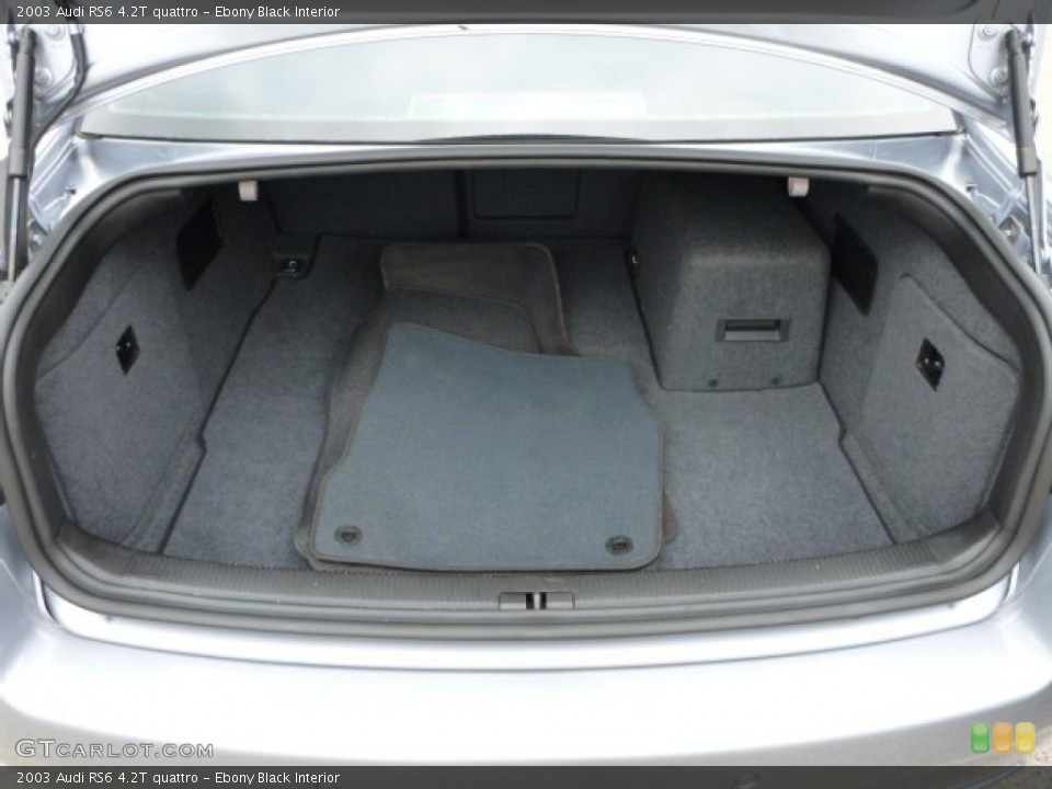 Ebony Black Interior Trunk for the 2003 Audi RS6 4.2T quattro #104098678