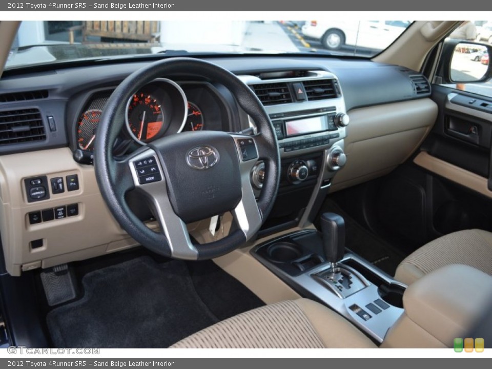 Sand Beige Leather Interior Photo for the 2012 Toyota 4Runner SR5 #104100571