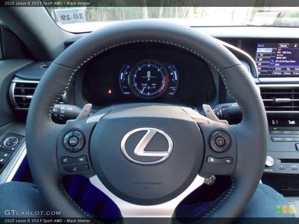 Black Interior Steering Wheel for the 2015 Lexus IS 350 F Sport AWD #104114179