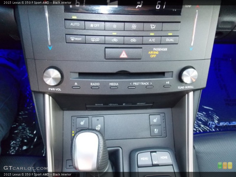 Black Interior Controls for the 2015 Lexus IS 350 F Sport AWD #104114338