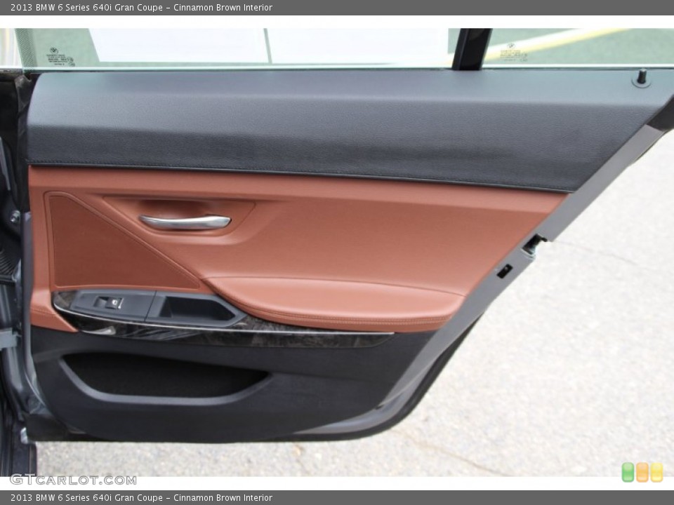 Cinnamon Brown Interior Door Panel for the 2013 BMW 6 Series 640i Gran Coupe #104117395