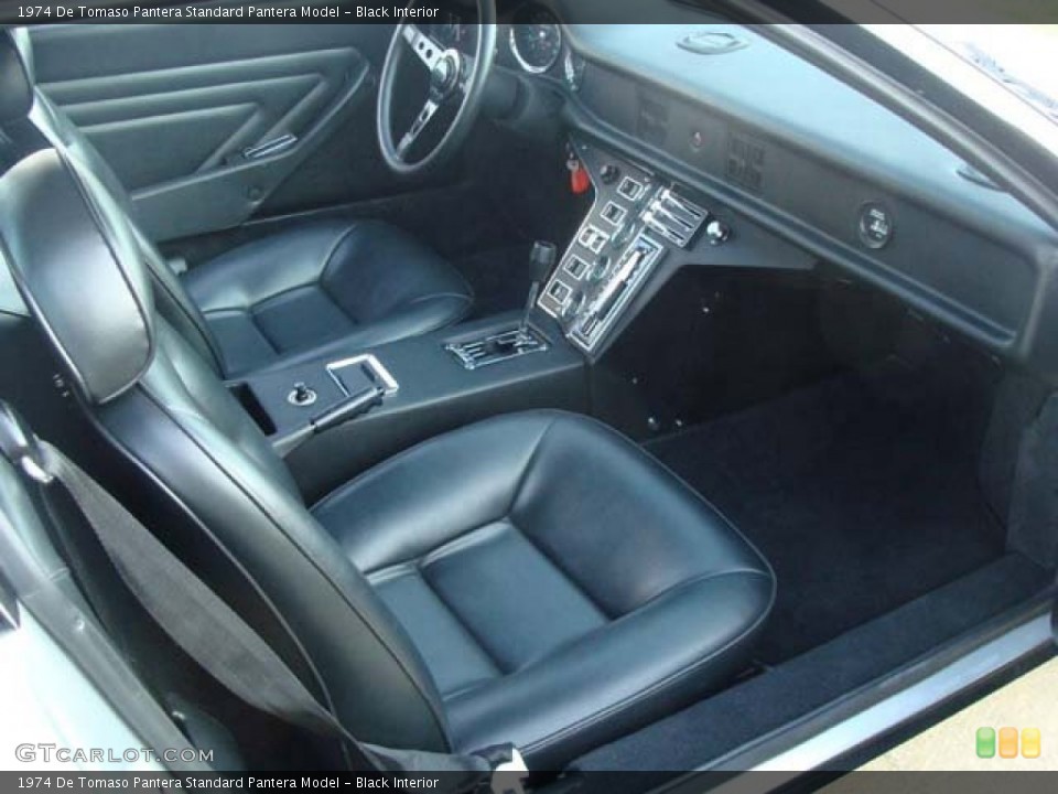 Black Interior Photo for the 1974 De Tomaso Pantera  #104132587