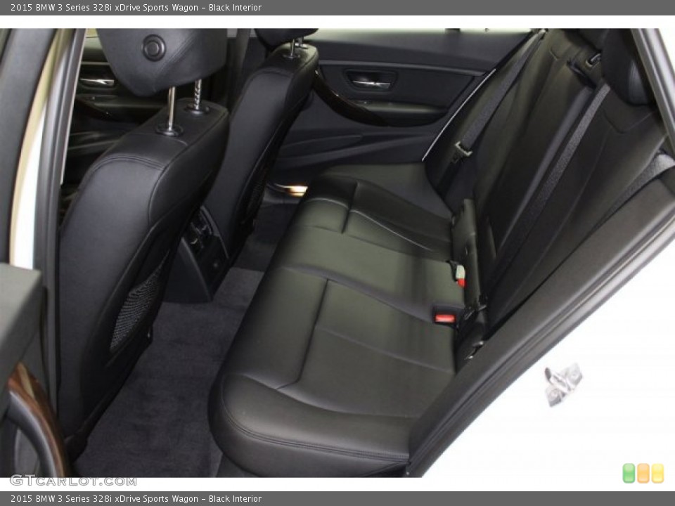 Black Interior Rear Seat for the 2015 BMW 3 Series 328i xDrive Sports Wagon #104132620