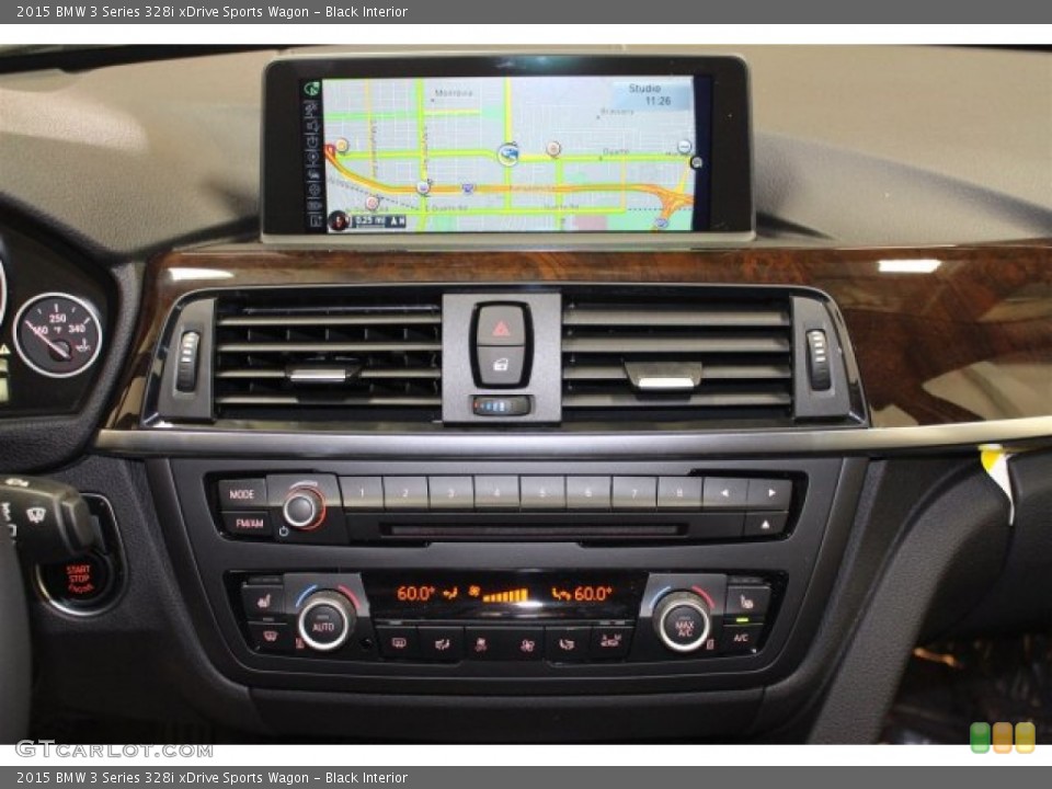 Black Interior Controls for the 2015 BMW 3 Series 328i xDrive Sports Wagon #104132644