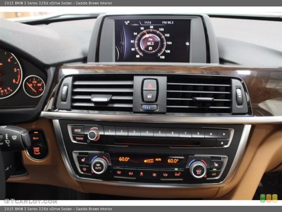 Saddle Brown Interior Controls for the 2015 BMW 3 Series 328d xDrive Sedan #104132980