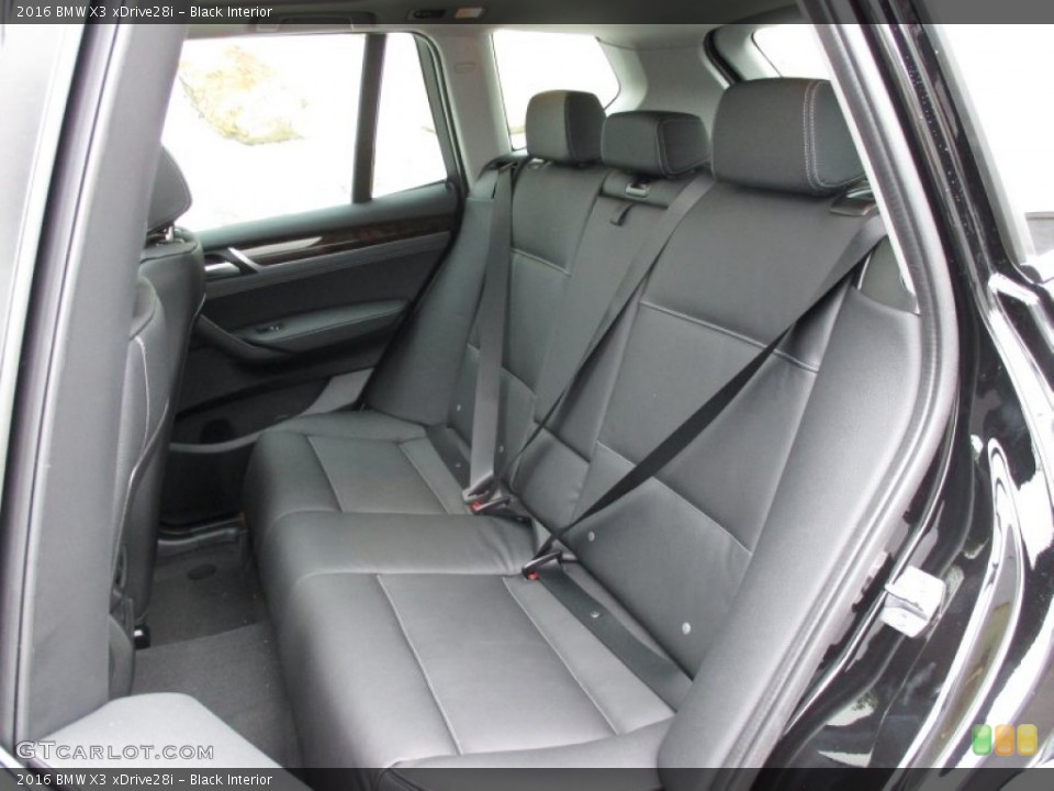 Black Interior Rear Seat for the 2016 BMW X3 xDrive28i #104135302