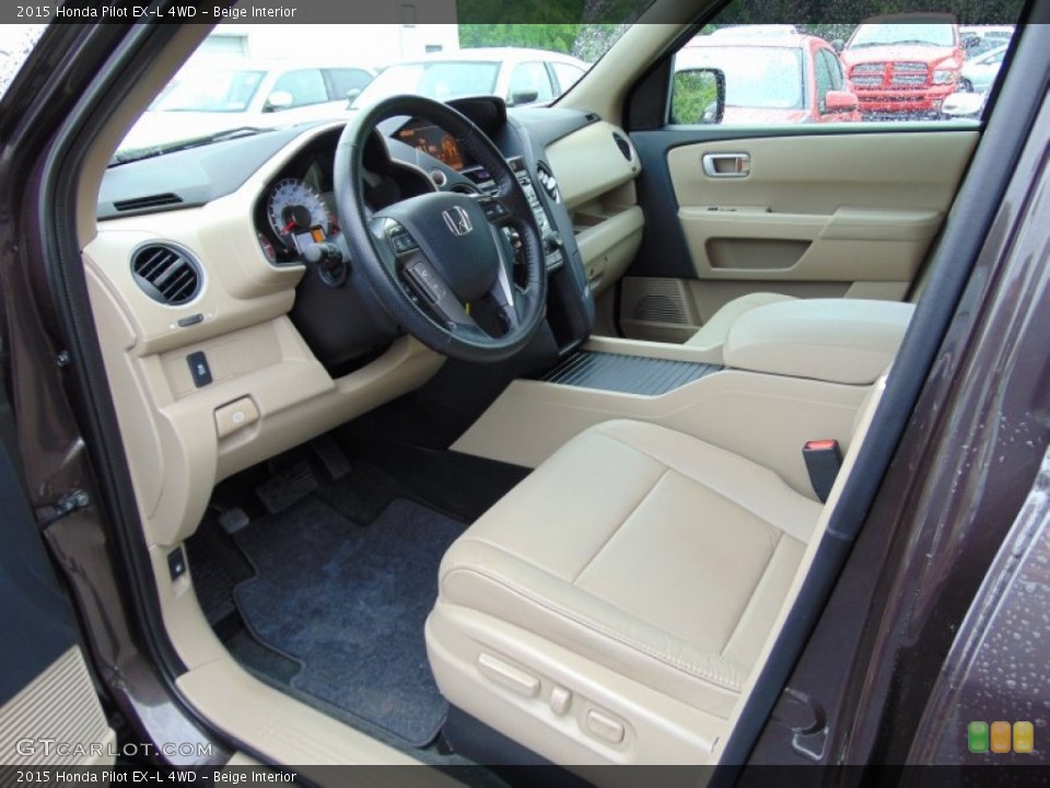 Beige Interior Photo for the 2015 Honda Pilot EX-L 4WD #104137519